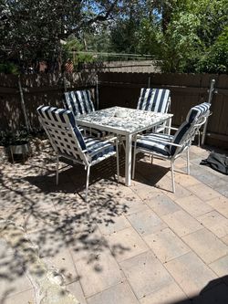 Patio table and chairs