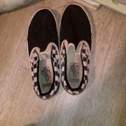 Checkered Black And White Vans