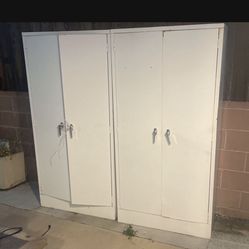 Two Bookcase Style Metal Sheds $25 Both 