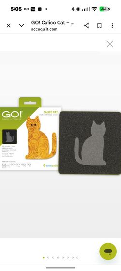 AccuQuilt GO! Calico Cat Cutting Die (#55065)