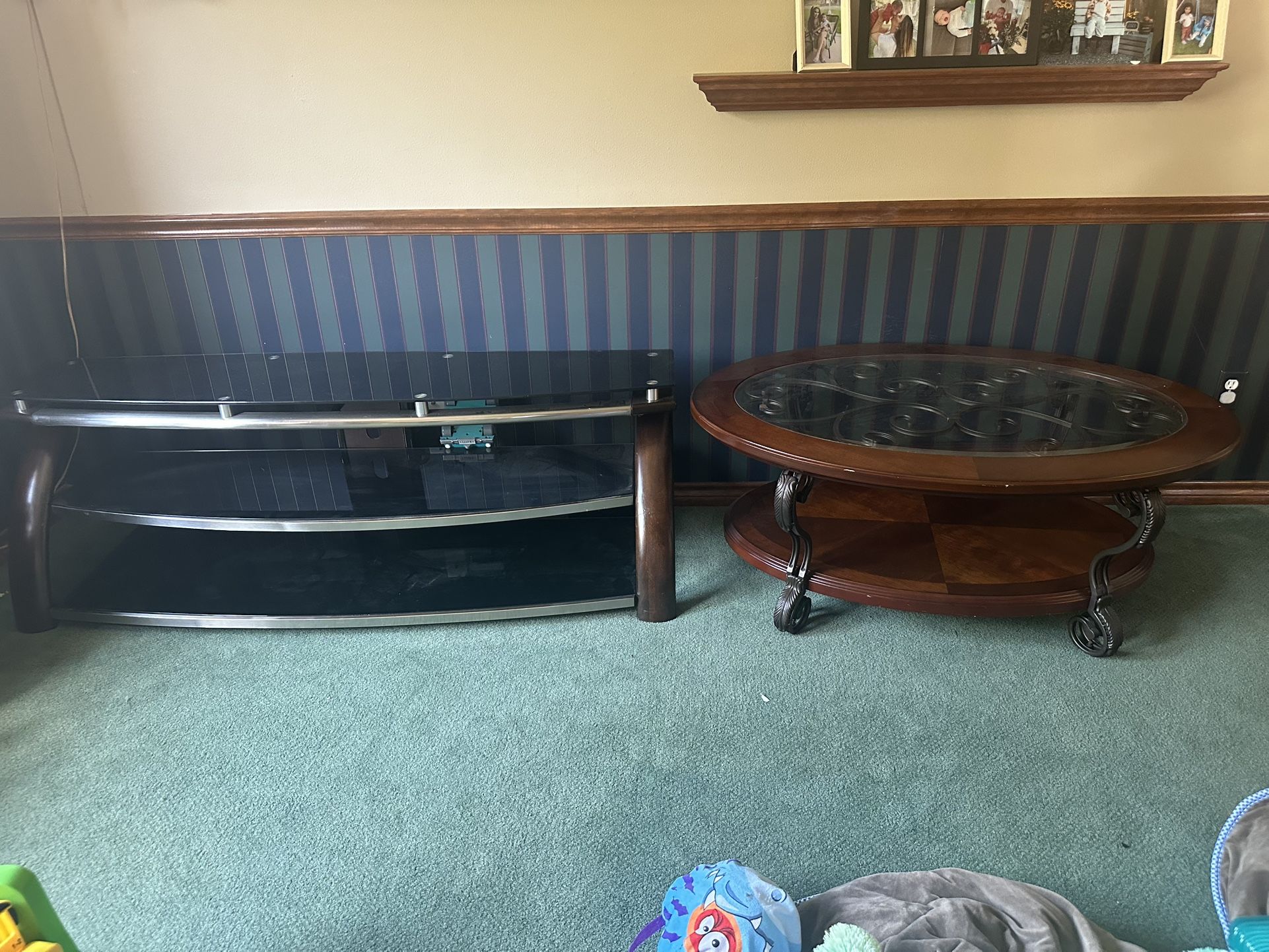2 Glass Tables