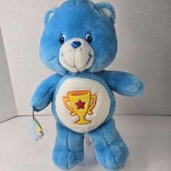 Vintage Care Bears Champ Bear 13" Plush Stuffed Animal 2003 With Tag
