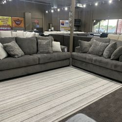 New Grey Oversized Sofa Set 