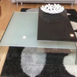 Beautiful elegant glass coffee table
