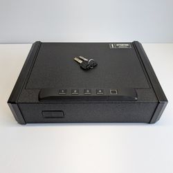 Like-New Biometric Handgun Box — Fingerprint + Key Unlock