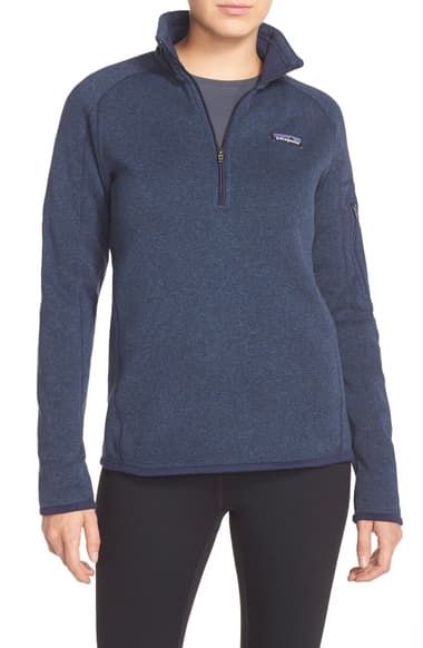 NWT Patagonia Better Sweater Quarter-Zip Fleece S Blue Womans