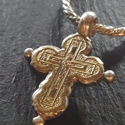 KONSTANTINO CROSS AND CHAIN. MADE IN GREECE