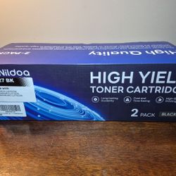 Nildoa High Yield Replacement Toner Cartridge For Brother TN227 , Black, 2 Pack,