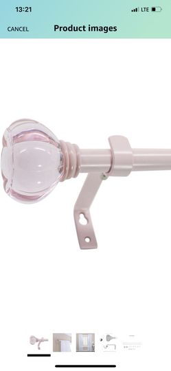 Beme International Kid's 5/8-Inch Acrylic Crown Rod Set, 48 to 86-Inch, Pink