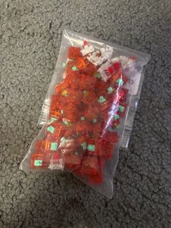 tangerine linear keyboard switches + some red CAN SHIP rgb gaming