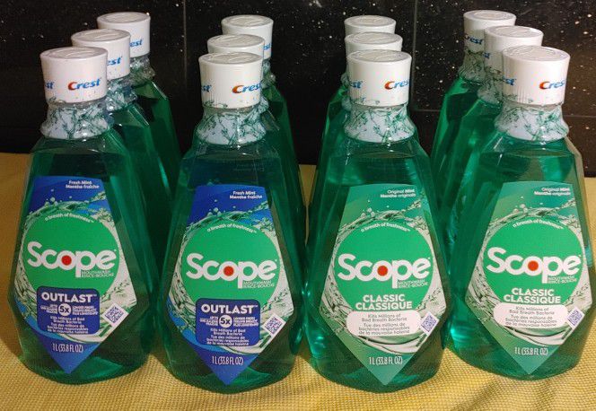 Scope Outlast AMD classic Mouthwashes 4 For $12