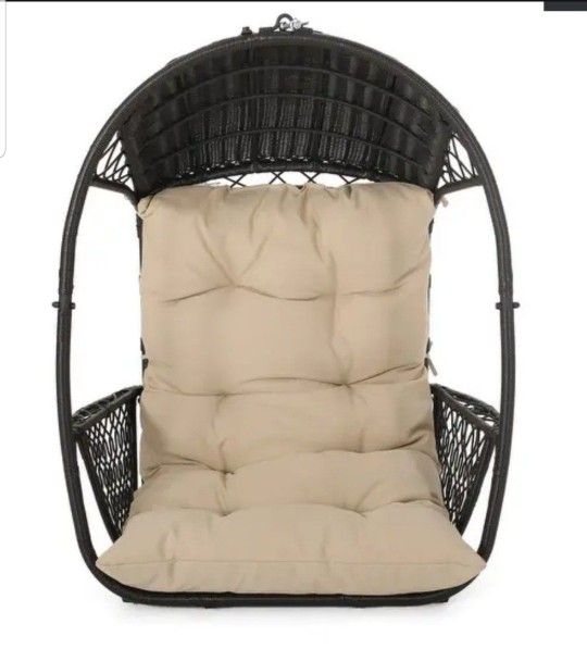 Malia Cushioned Wicker Hanging Chair (#134)