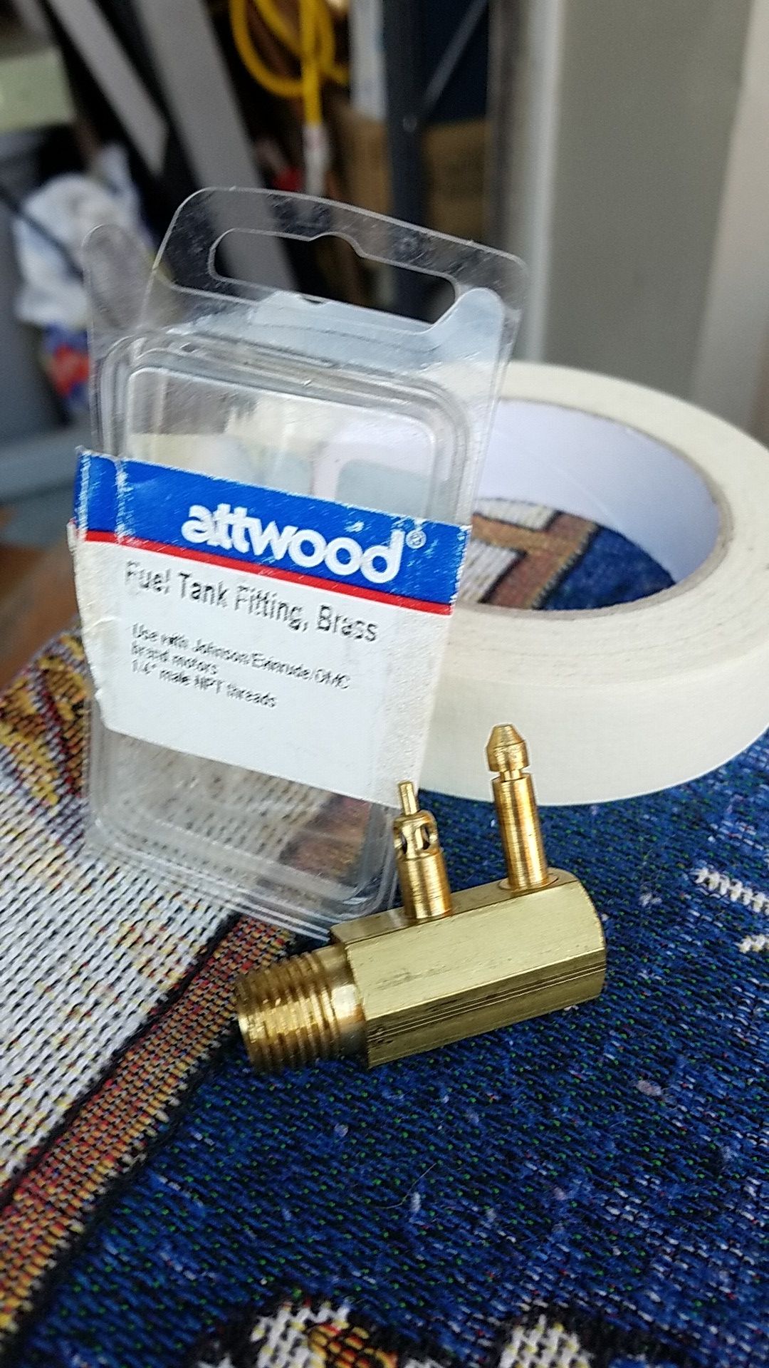 Attwood Fuel Tank Fitting, Brass