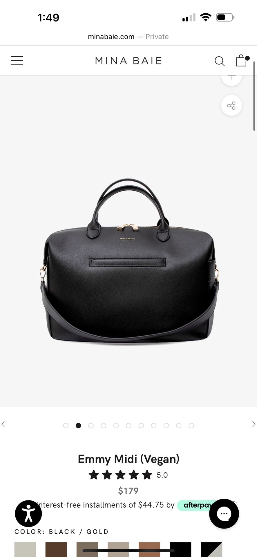 Mina Baie Diaper Bag
