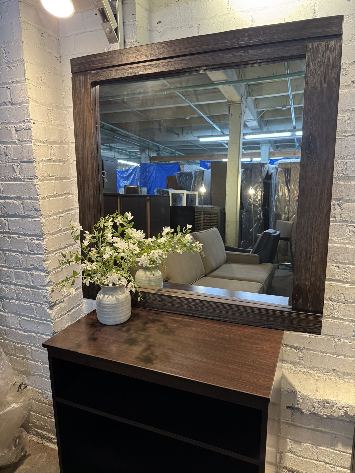 40” x 40” Solid Wood Mirror by Casana Furniture Co.