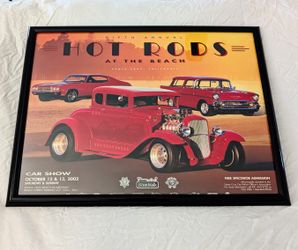 Hot Rods at the Beach Posters