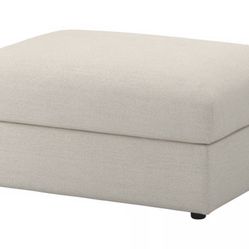 Ottoman with storage, Gunnared beige
