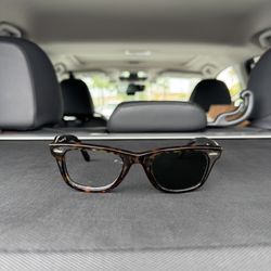 Ray-Ban Wayfarer Sunglasses Tortoise Plastic Frame Black Mirrored Lenses