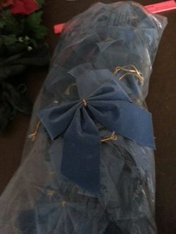 Bag of blue bows