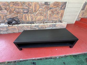 Black Coffee Table with Storage Shelf
