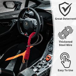 Steering Wheel Lock Seat Belt Lock Universal Anti Theft Car Device