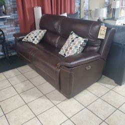 Espresso Power Reclining Sofa Only