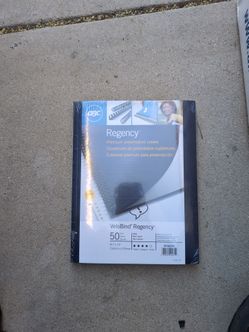 GBC Regency VeloBind Presentation Covers - Navy Blue (50 Pack)