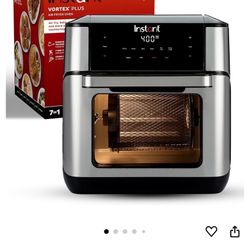 Instant 140-3000-01 Vortex Plus Quart 7-in-1 Multi-Use Air Fryer, 10QT, Silver,Black