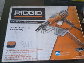 Collated screwdriver rigid