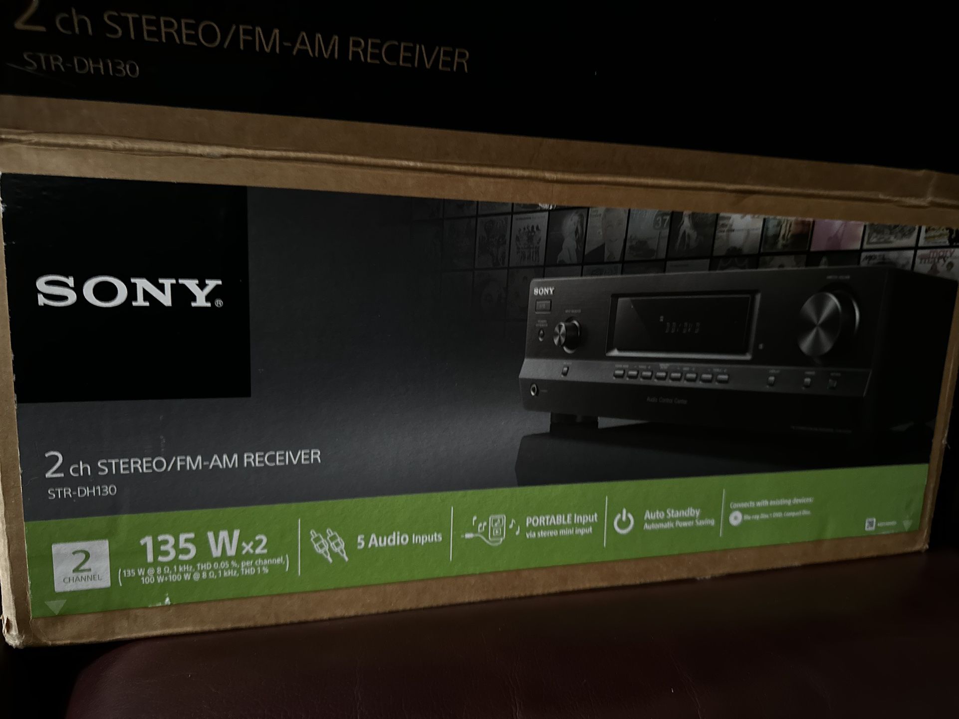 Sony STR-DH130 AM/FM/STEREO 2 Channel 200 Watt Receiver