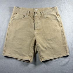 Y2K Carhartt WIP Men’s Size 34 Faded Beige Chino Newel Shorts #970