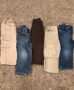 Toddler Boys 2T bottoms lot.