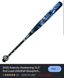 Anarchy Awakening 26oz USA/ASA softball bat.