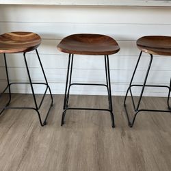 Wooden Counter Stools 