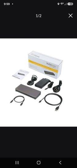 Brand New StarTech Dual 4K Monitor Thunderbolt 3 Laptop Dock TB3DOCK2DPPD
