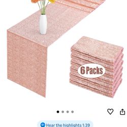 Table Runner Rose Gold New 