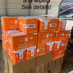 Boulder Clean Disinfecting Wipes, And Cleaner See Details! Wow!