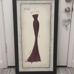 Red Dress Picture Frame