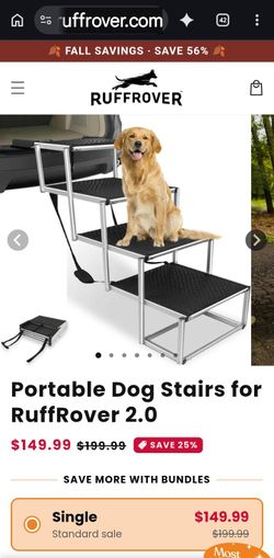 Extendable Portable heavy duty extra wide pet steps retail $15011