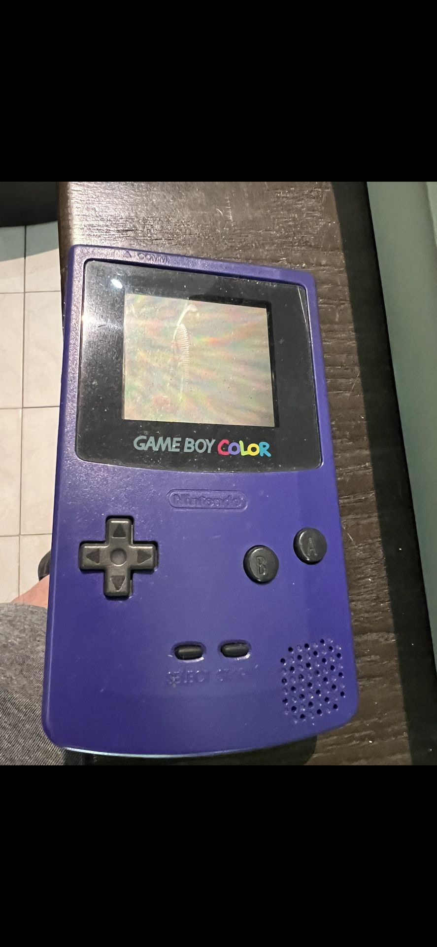 Nintendo Game Boy Color Pokémon Grape Console Tested Works 