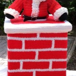 Santa Crochet Handmade Not Open
