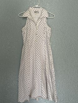 Polka Dot A-line Midi Dress Size 11/12