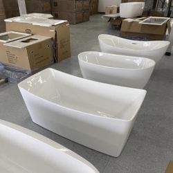 Freestanding Bathtub 59”65”67” Fiberglass Acrylic 