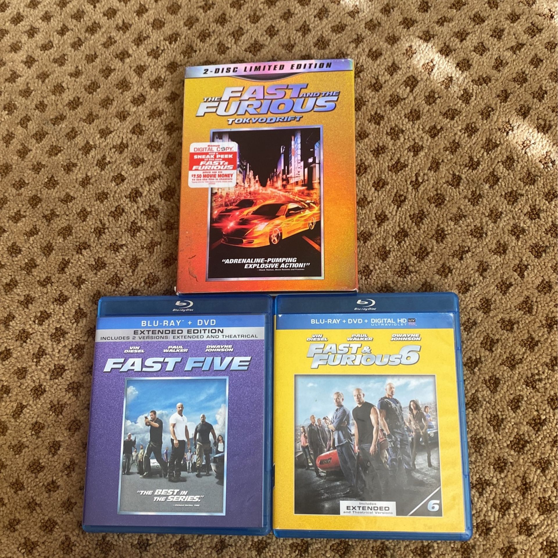 Fast & Furios Blue Ray 