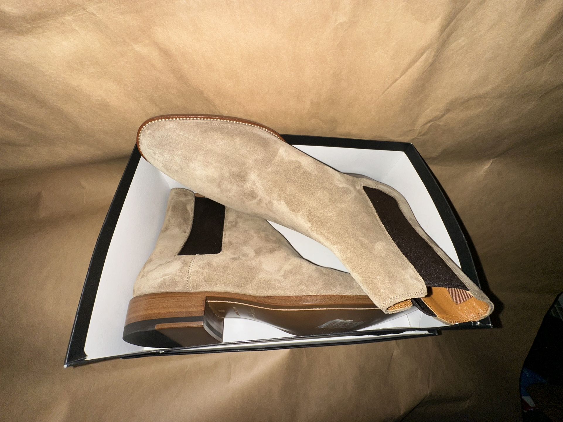 YSL Eddie Suede Chelsea Boot - MENS 44