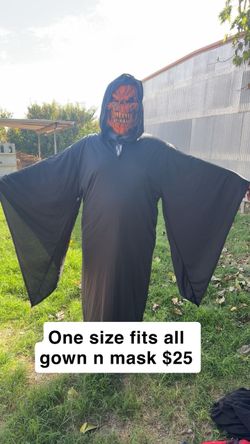 Scary pumpkin mask costume
