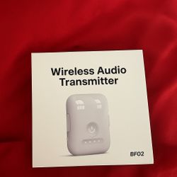 Wireless Audio Transmitter BF02 – BRAND NEW IN BOX | $30  Upgrade your setup with this Wireless Audio Transmitter BF02, perfect for Bluetooth connecti
