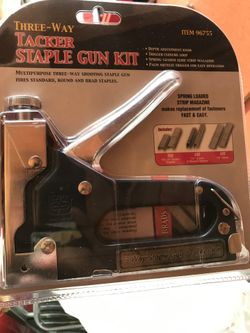 Three way ticket staple gun kit