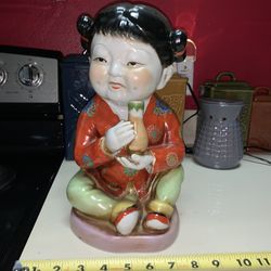 Cute Asian Girl Statue 