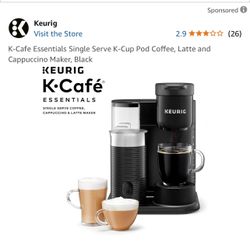 Keeurig K Cafe Single Serve Coffee Maker